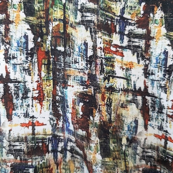 7 Downie St. London Couture Button Down Short Sleeve Shirt - Size 1X - Picture 2 of 10